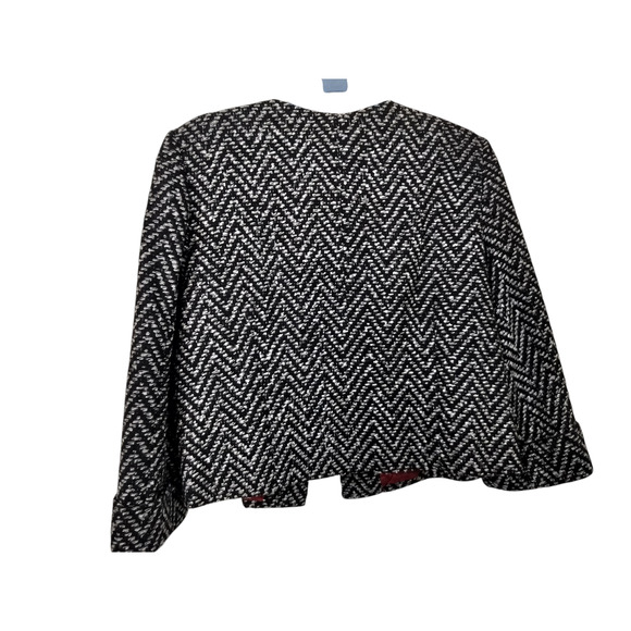 3286)Lifestyle Attitude by Larry Levine Wool Blend Tweed Career Blazer Sz 14 - Picture 2 of 9